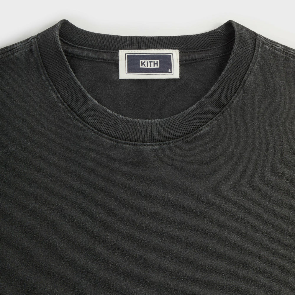 Kith Long Sleeve Vintage Tee - Black | Kith Black