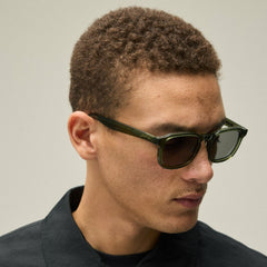 Kith Napeague Sunglasses - Green Crystal / Grey | Kith Green Crystal / Grey