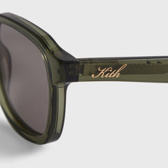 Kith Napeague Sunglasses - Green Crystal / Grey | Kith Green Crystal / Grey