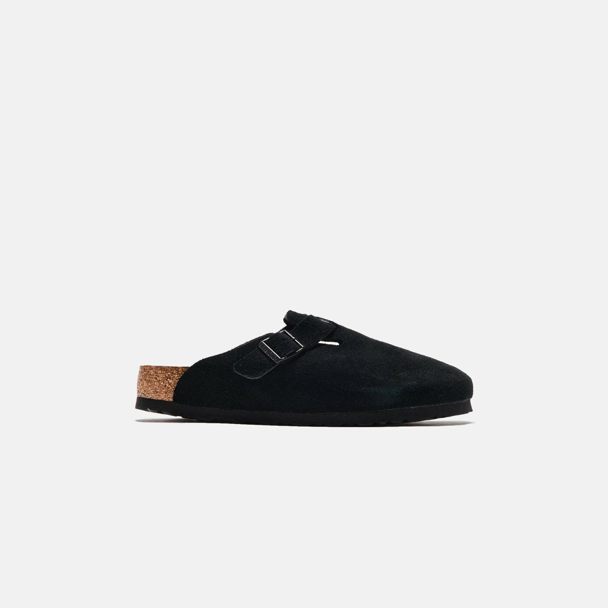Birkenstock WMNS Boston Soft Footbed Suede - Black | Kith Black