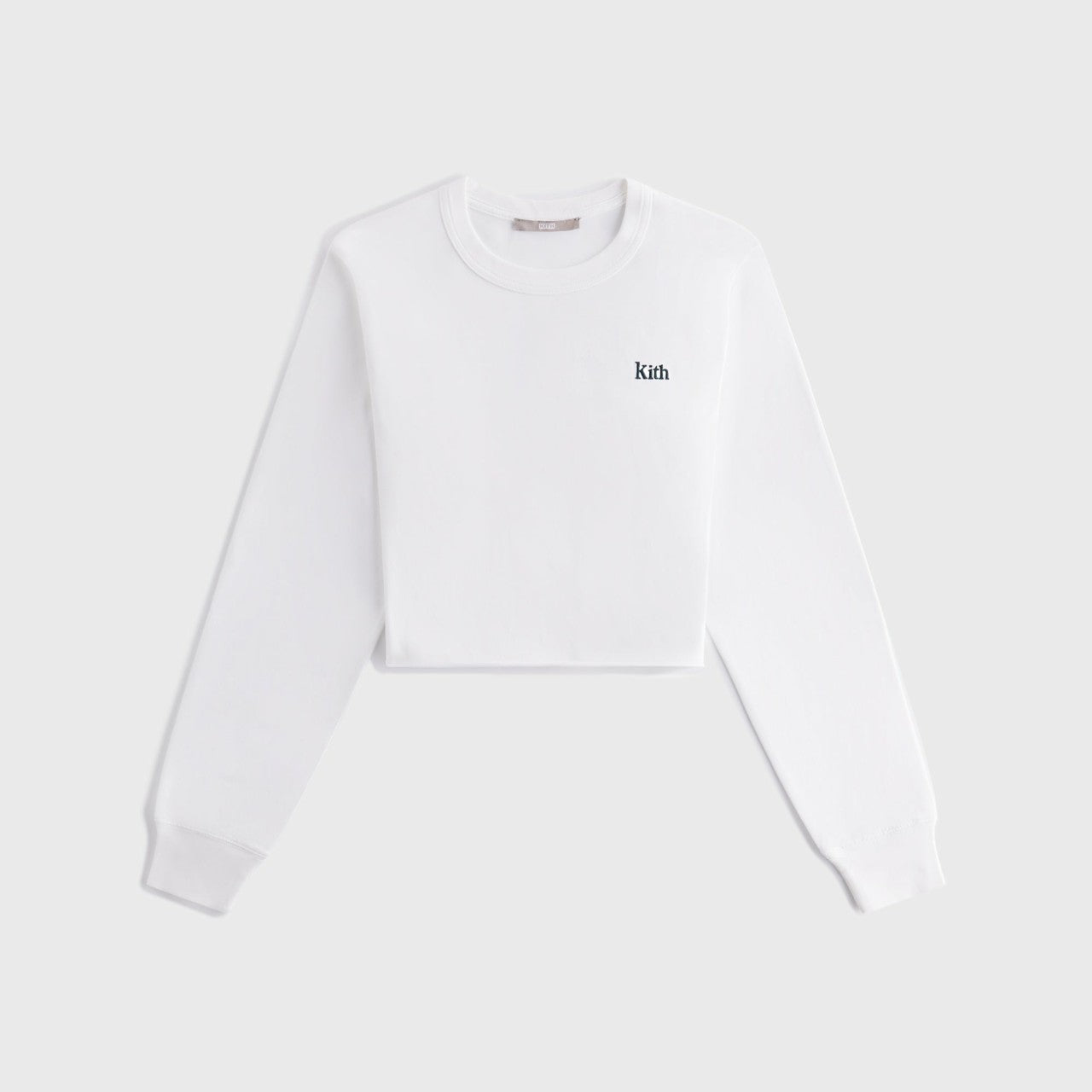 Kith Women Lucy Cropped Long Sleeve II Tee - White | Kith White
