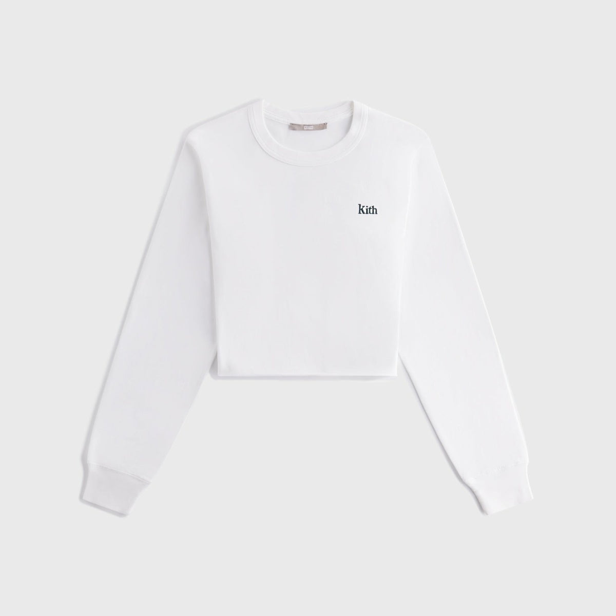 Kith Women Lucy Cropped Long Sleeve II Tee - White | Kith White