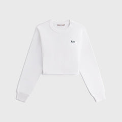 Kith Women Lucy Cropped Long Sleeve II Tee - White | Kith White