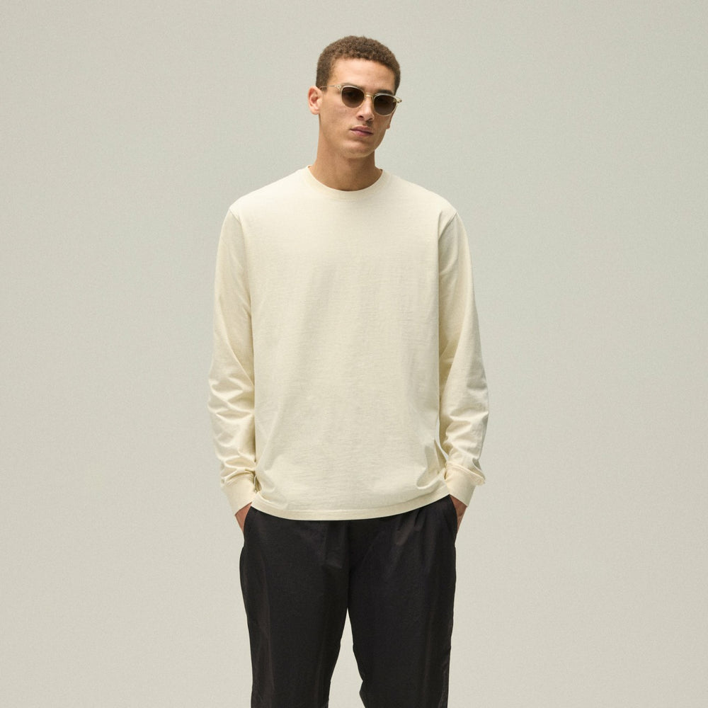 Kith Long Sleeve Vintage Wash Tee - Sandrift | Kith Sandrift