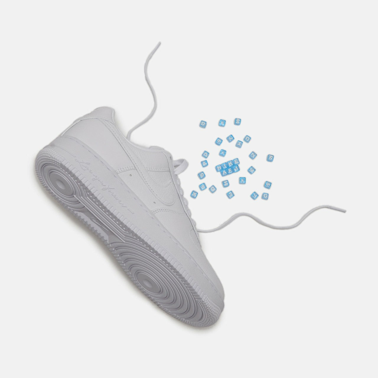 Nike x NOCTA Air Force 1 Low - White / White / Cobalt Tint | Kith White / White / Cobalt Tint