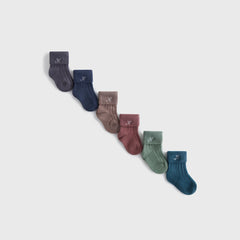 Kith Baby Palette 6-Pack Socks - Battleship | Kith Battleship
