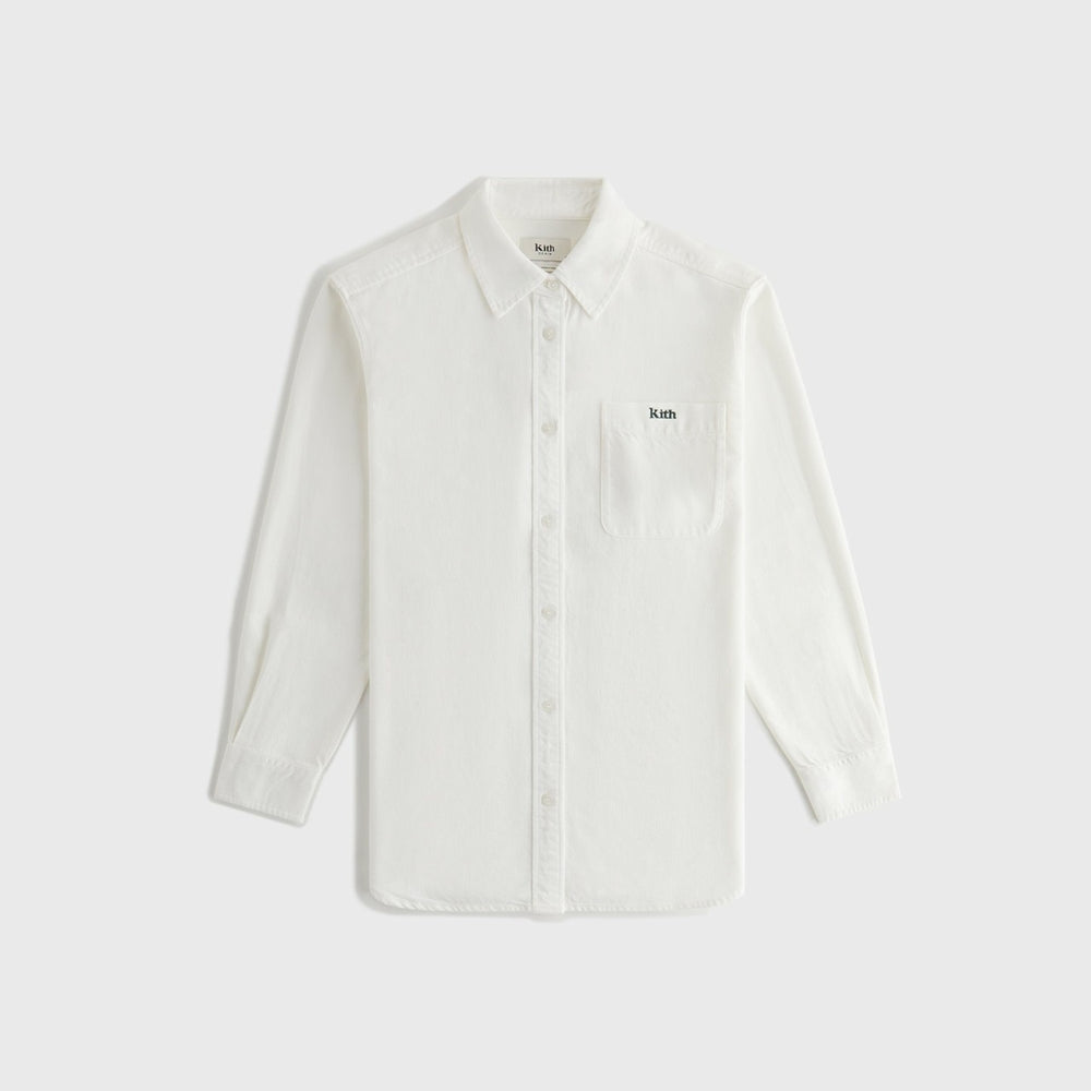 Kith Women Ora II Denim Shirt - Putty Denim | Kith Putty Denim