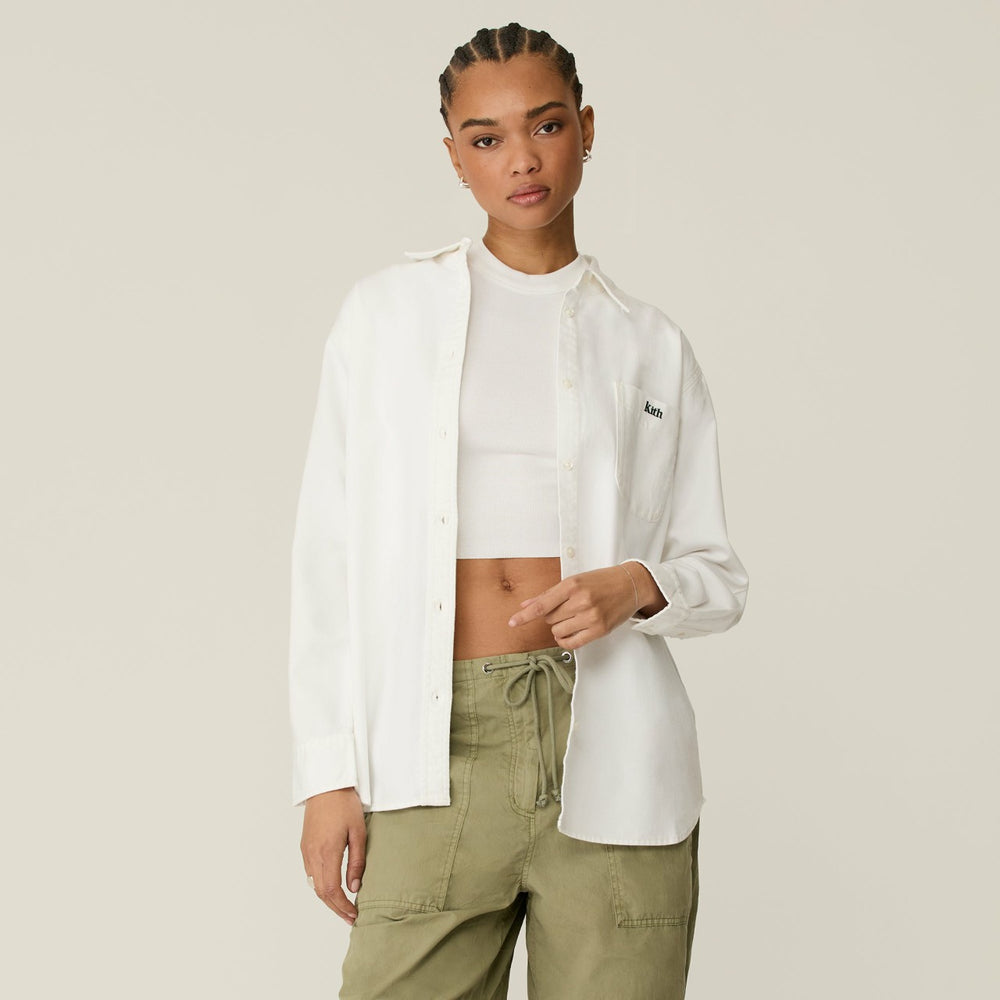 Kith Women Ora II Denim Shirt - Putty Denim | Kith Putty Denim