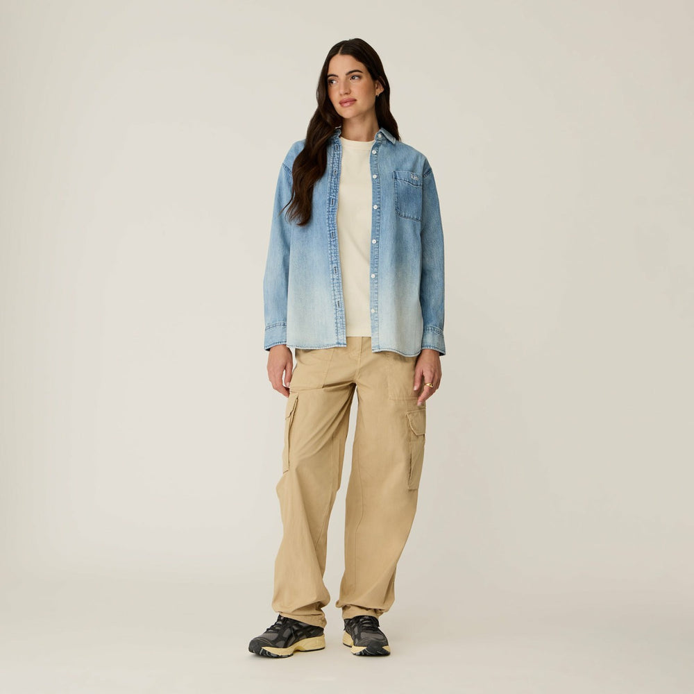 Kith Women Ora II Denim Shirt - Harper Mid Wash | Kith Harper Mid Wash