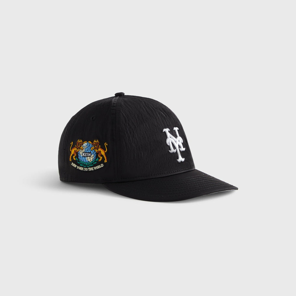 Kith & New Era for the New York Mets Nylon 9FIFTY A-Frame - Black | Kith Black