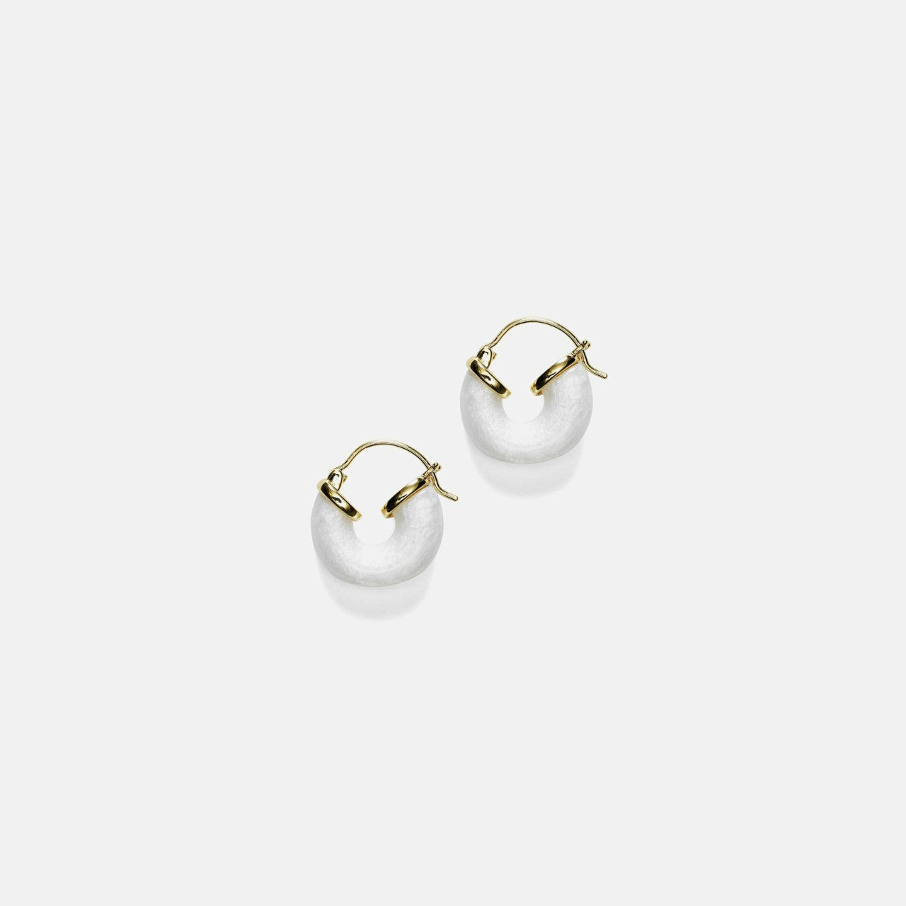 Anni Lu Petit Swell Hoop - White | Kith White