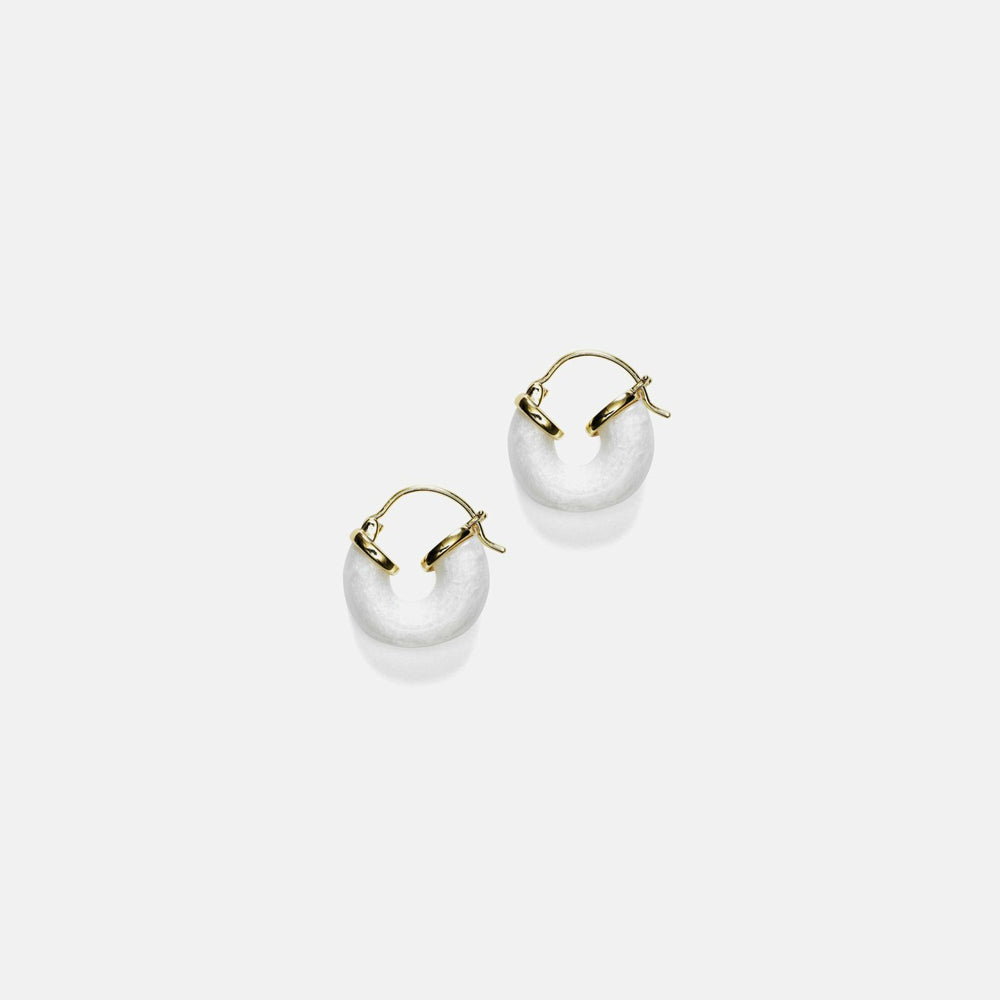 Anni Lu Petit Swell Hoop - White | Kith White