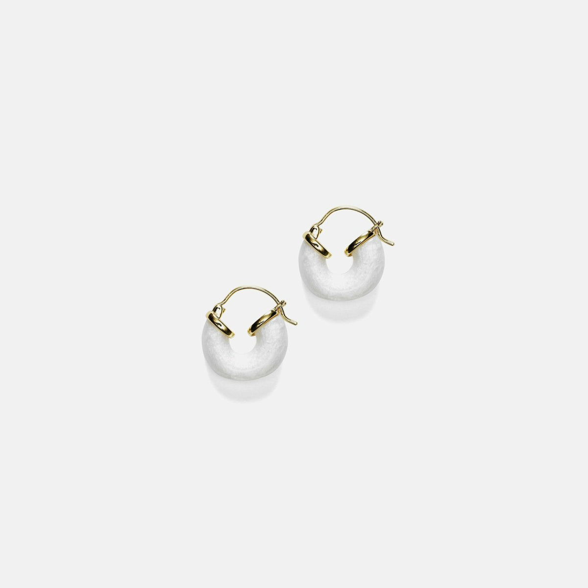 Anni Lu Petit Swell Hoop - White | Kith White
