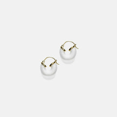 Anni Lu Petit Swell Hoop - White | Kith White