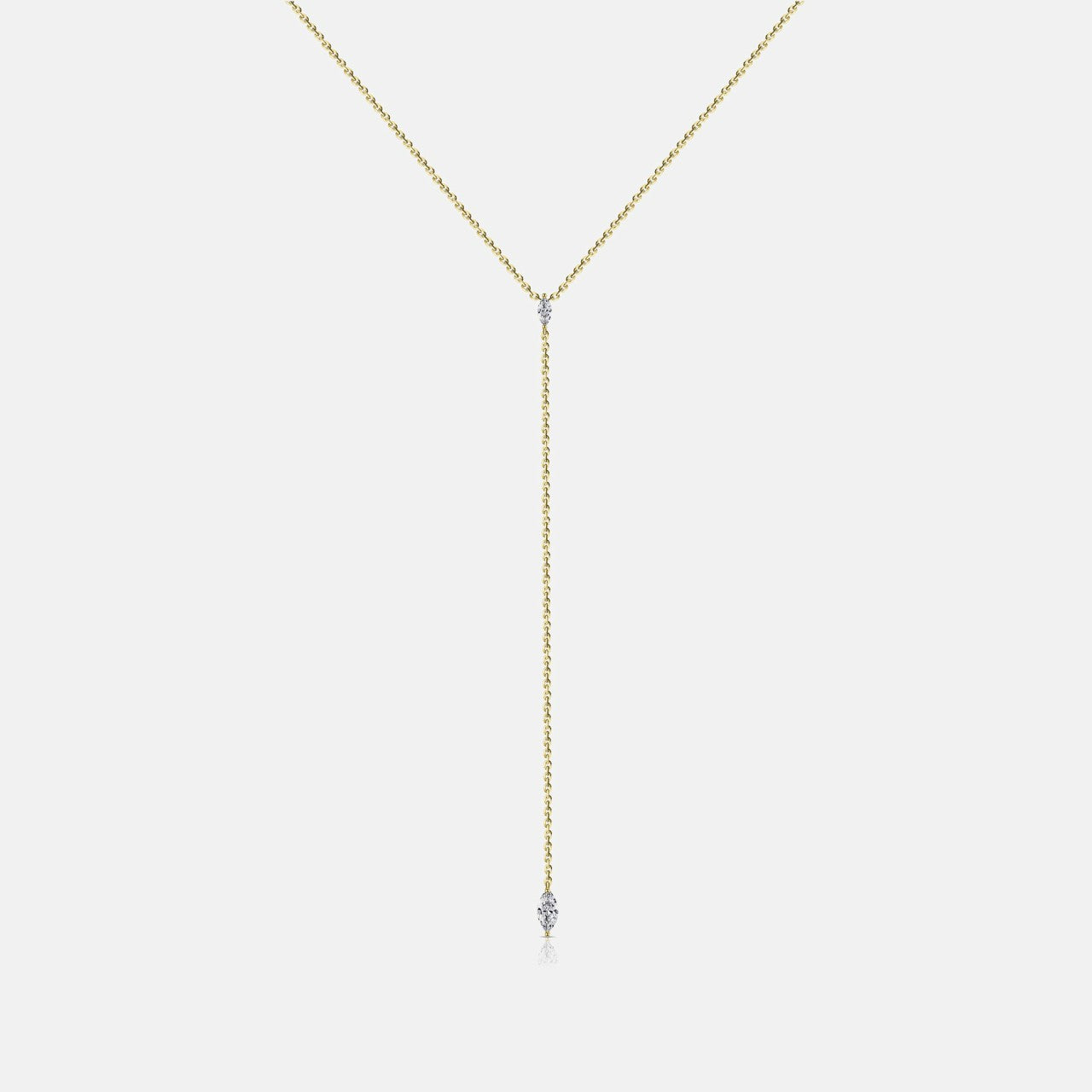 Isa Grutman Marquis Lariat Necklace 14K Gold - Yellow Gold | Kith Yellow Gold