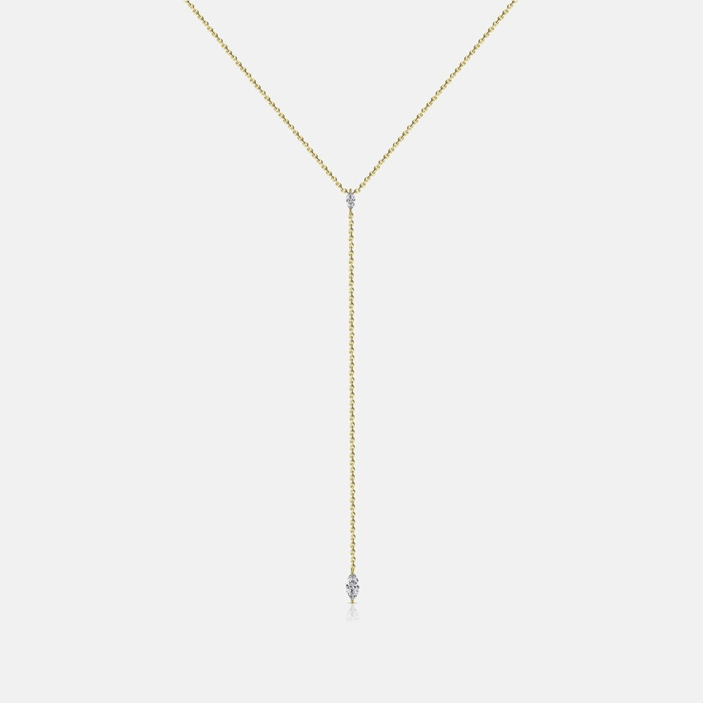 Isa Grutman Marquis Lariat Necklace 14K Gold - Yellow Gold | Kith Yellow Gold