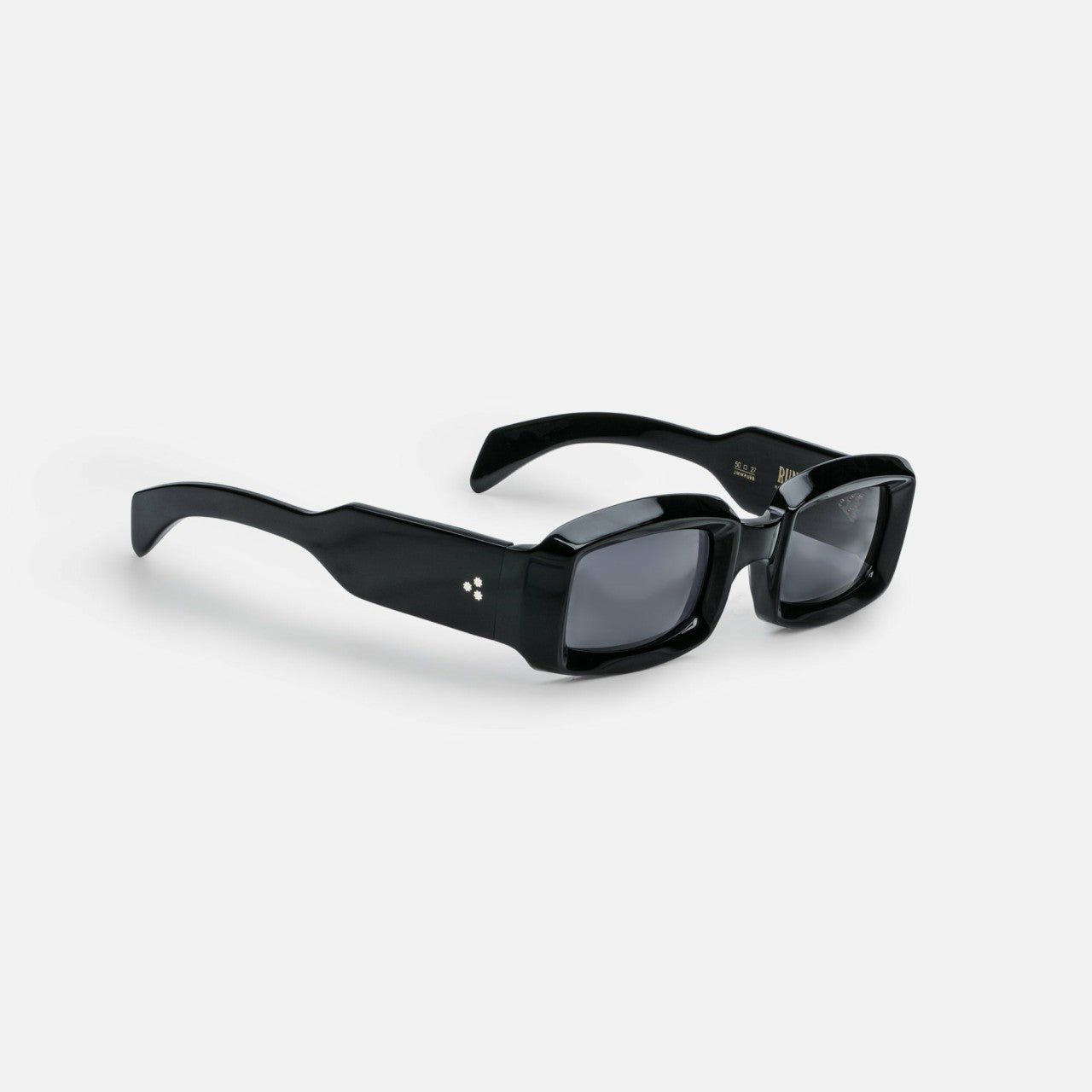 Jacques Marie Mage Runaway Frame Jet Lens Dark Gold Hardware - Black | Kith Black