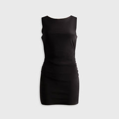Norma Kamali Sleeveless Pickleball Mini Dress - Black | Kith Black