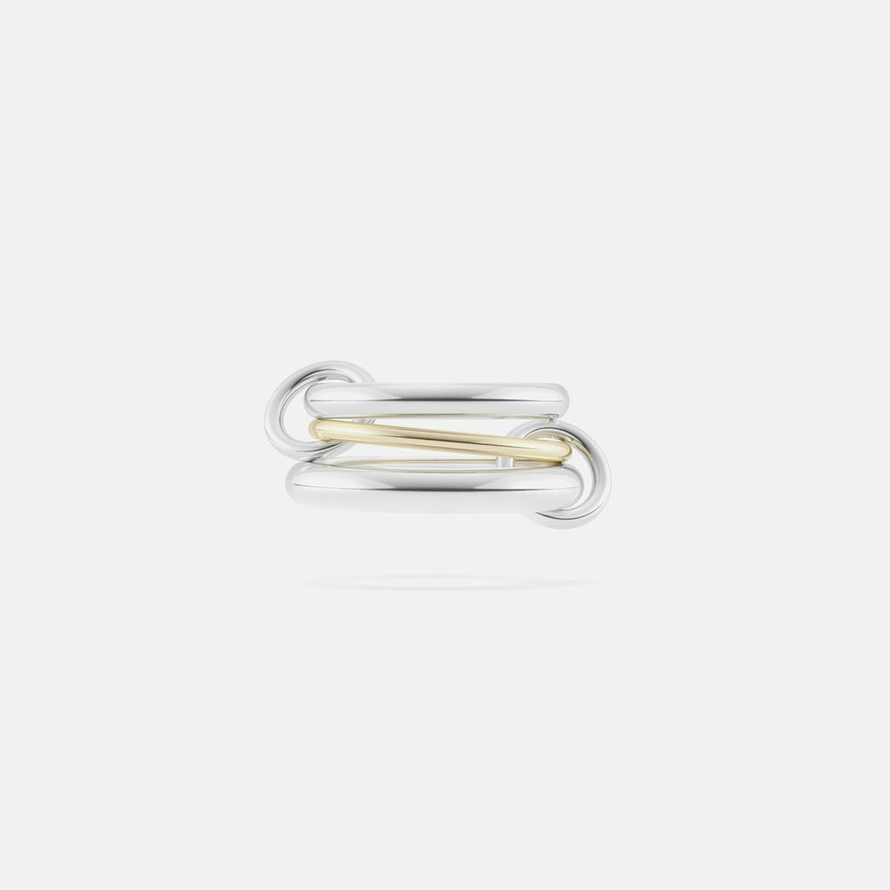 Spinelli Kilcollin Amaryllis 3 Link Ring - Silver / Yellow Gold | Kith Silver / Yellow Gold