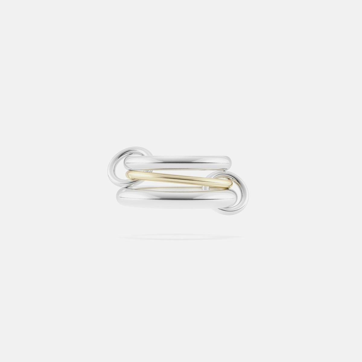 Spinelli Kilcollin Amaryllis 3 Link Ring - Silver / Yellow Gold | Kith Silver / Yellow Gold