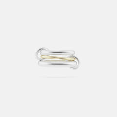 Spinelli Kilcollin Amaryllis 3 Link Ring - Silver / Yellow Gold | Kith Silver / Yellow Gold