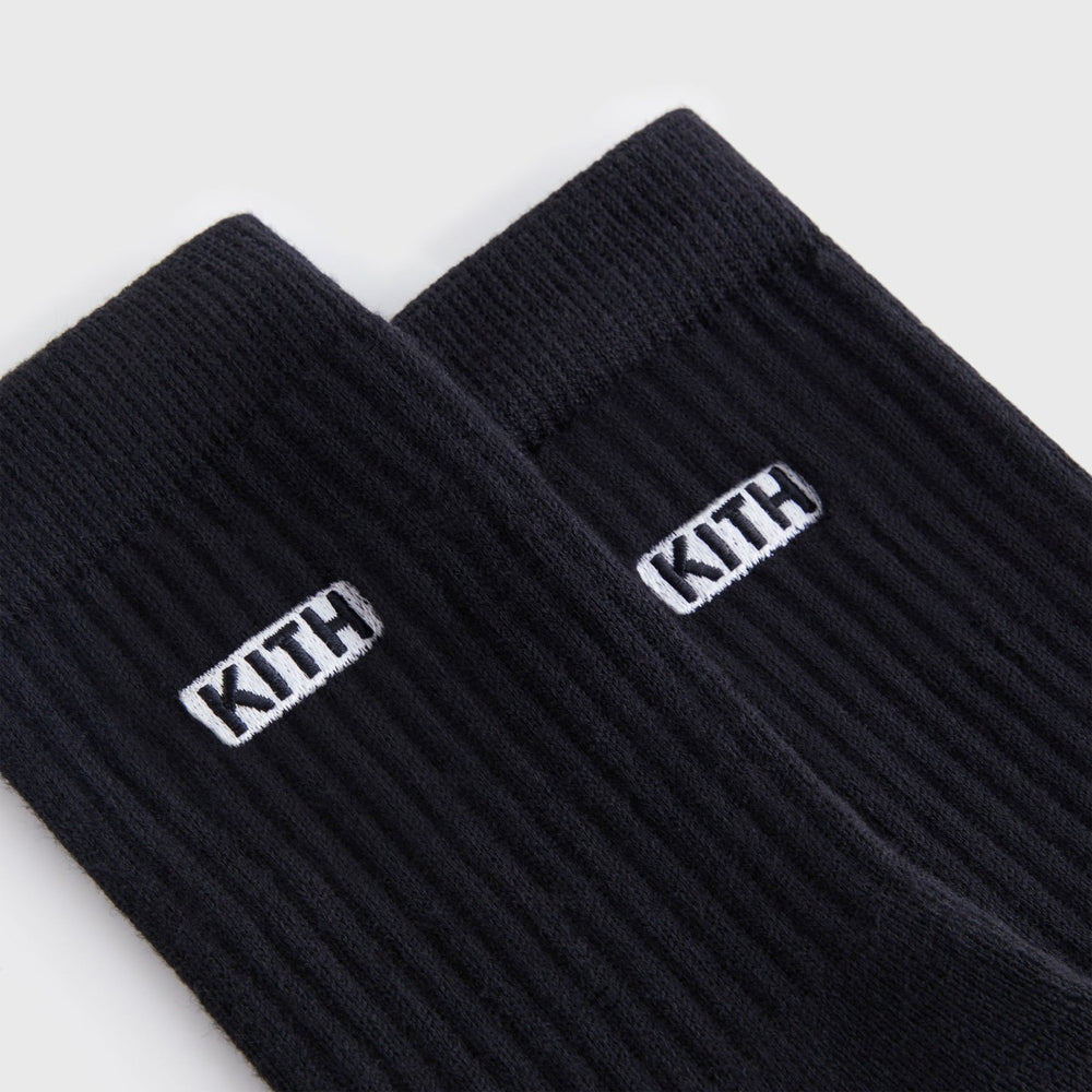 Kith Kids Classic Crew Socks - Black | Kith Black