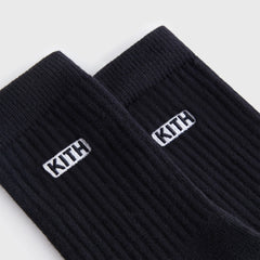 Kith Kids Classic Crew Socks - Black | Kith Black