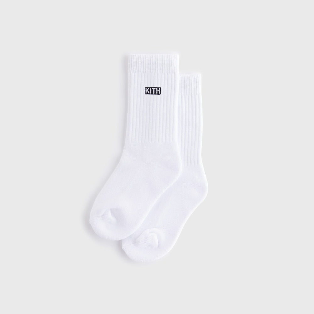 Kith Kids Classic Crew Socks - White | Kith White