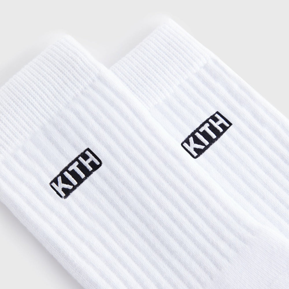 Kith Kids Classic Crew Socks - White | Kith White