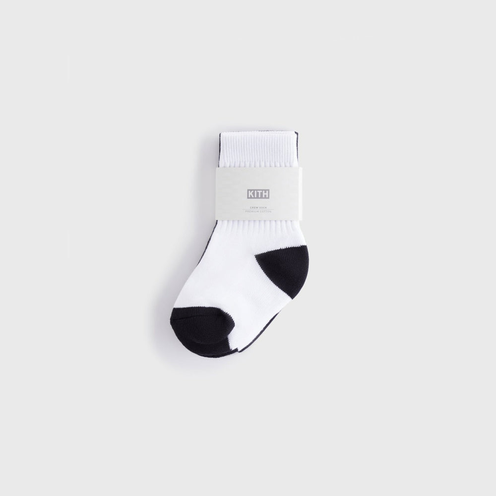 Kith Baby Toddler Classic Crew 2-Pack Socks - White | Kith White