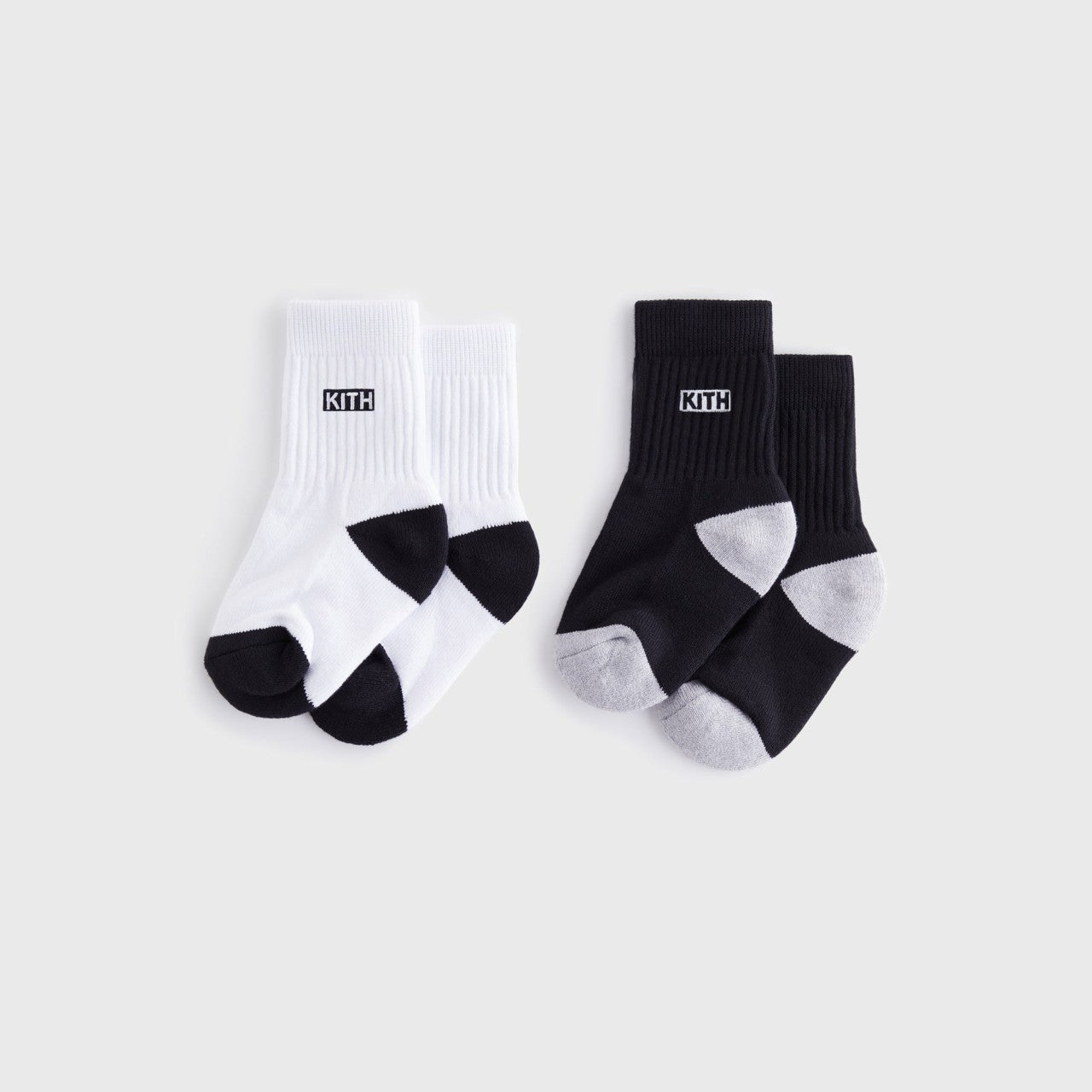Kith Baby Toddler Classic Crew 2-Pack Socks - White | Kith White