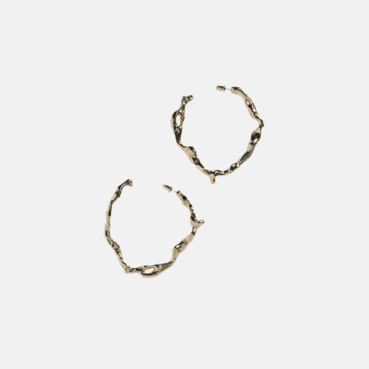 Faris Drip Hoop Earrings in 14K Gold-Plated - Bronze | Kith Bronze