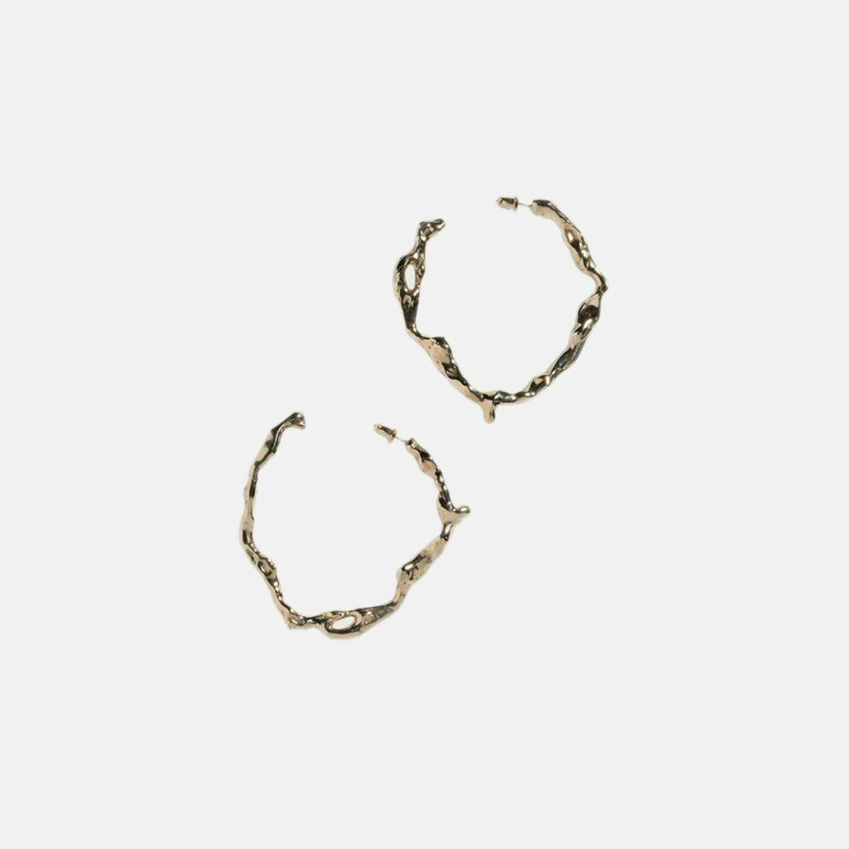 Faris Drip Hoop Earrings in 14K Gold-Plated - Bronze | Kith Bronze