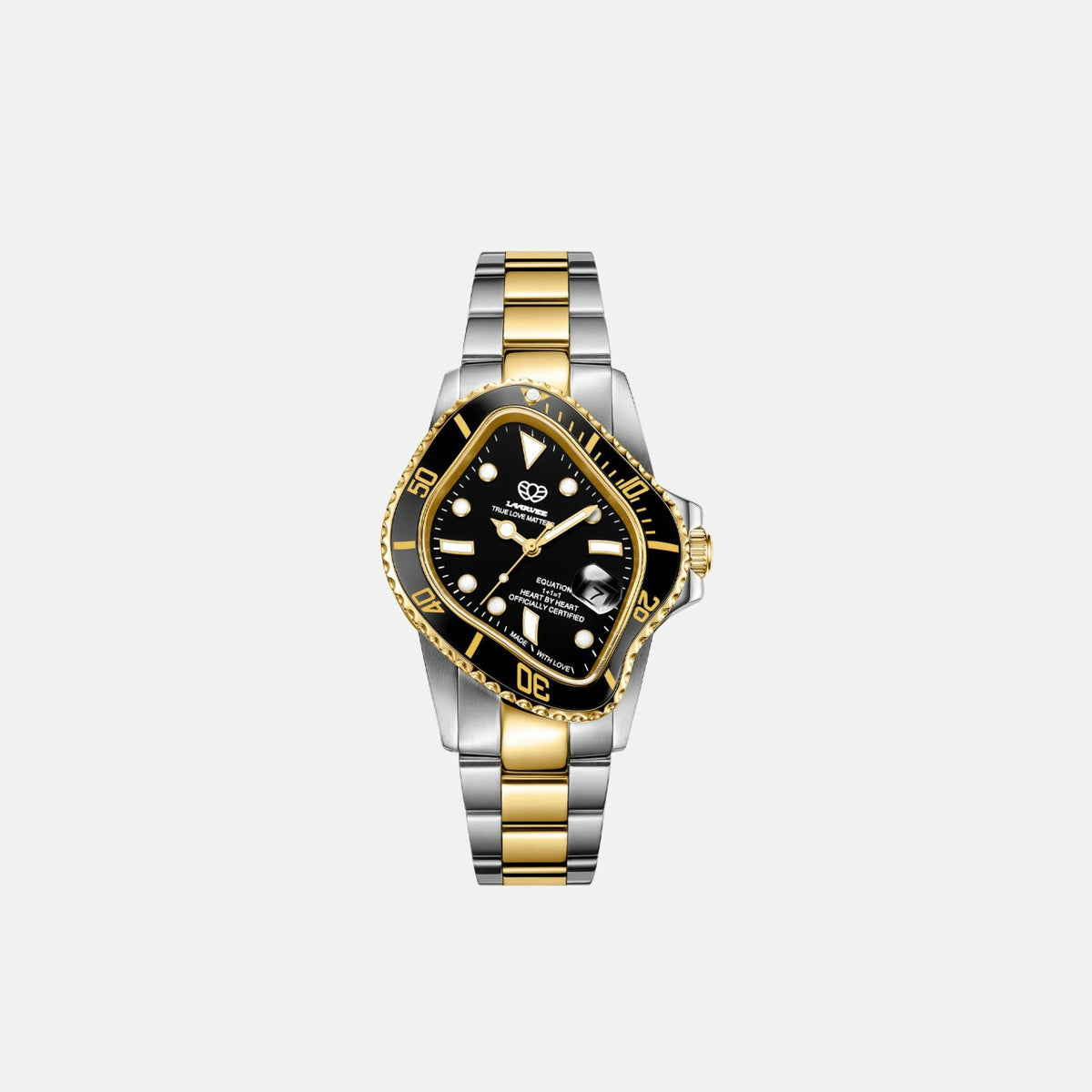 LAARVEE Silver & Golden Precision Steel - Black Bezel / Black Dial | Kith Black Bezel / Black Dial