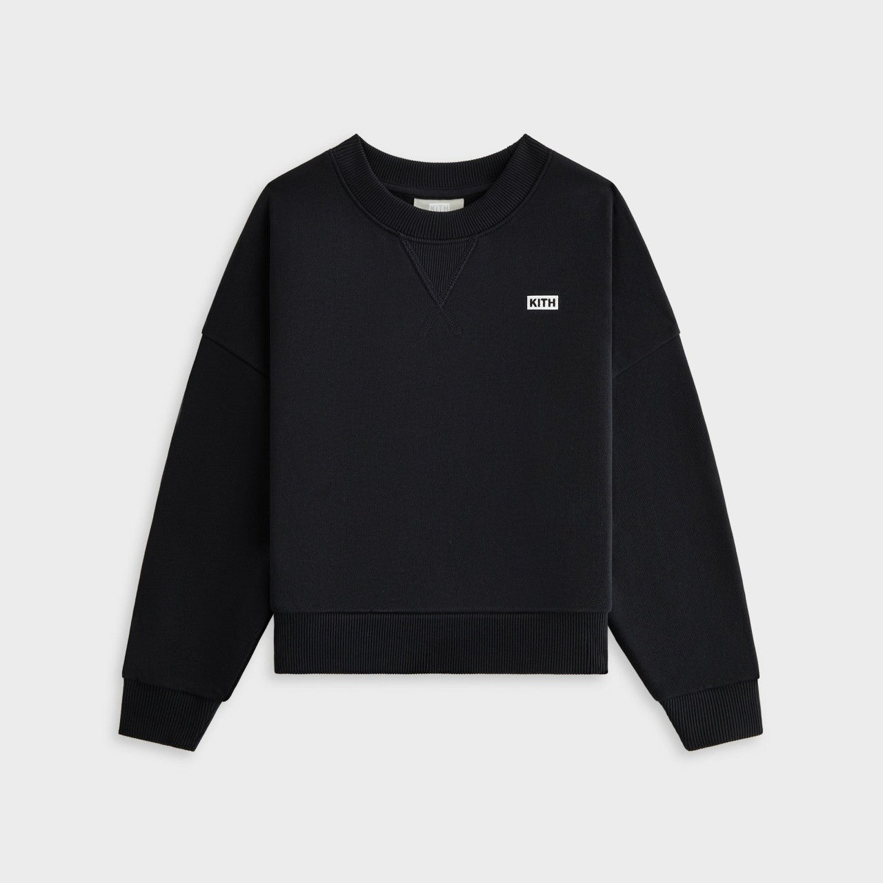 Kith Kids Long Sleeve Nelson Crewneck - Black | Kith Black