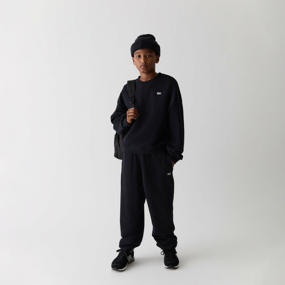 Kith Kids Long Sleeve Nelson Crewneck - Black | Kith Black