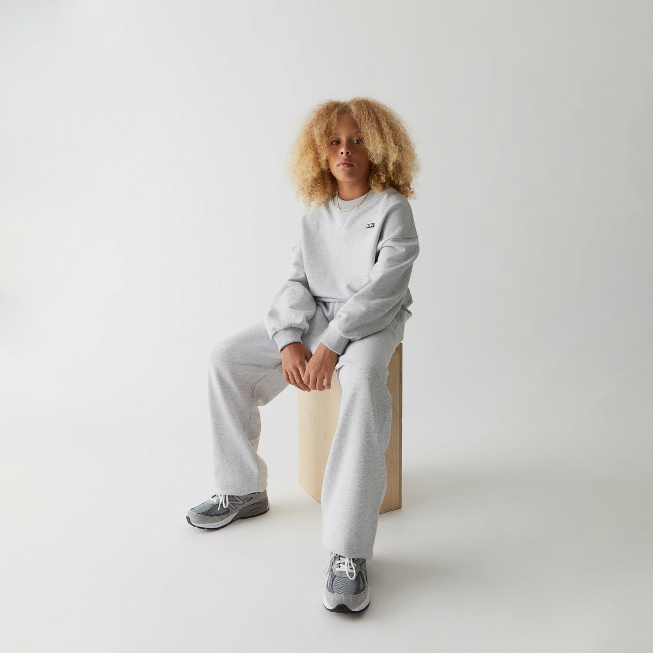 Kith Kids Nelson Sweatpant - Light Heather Grey | Kith Light Heather Grey