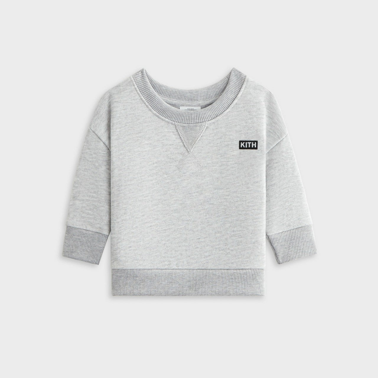Kith Baby Long Sleeve Nelson Crew - Light Heather Grey | Kith Light Heather Grey