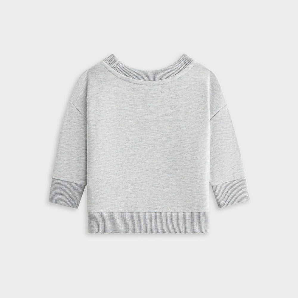 Kith Baby Long Sleeve Nelson Crew - Light Heather Grey | Kith Light Heather Grey