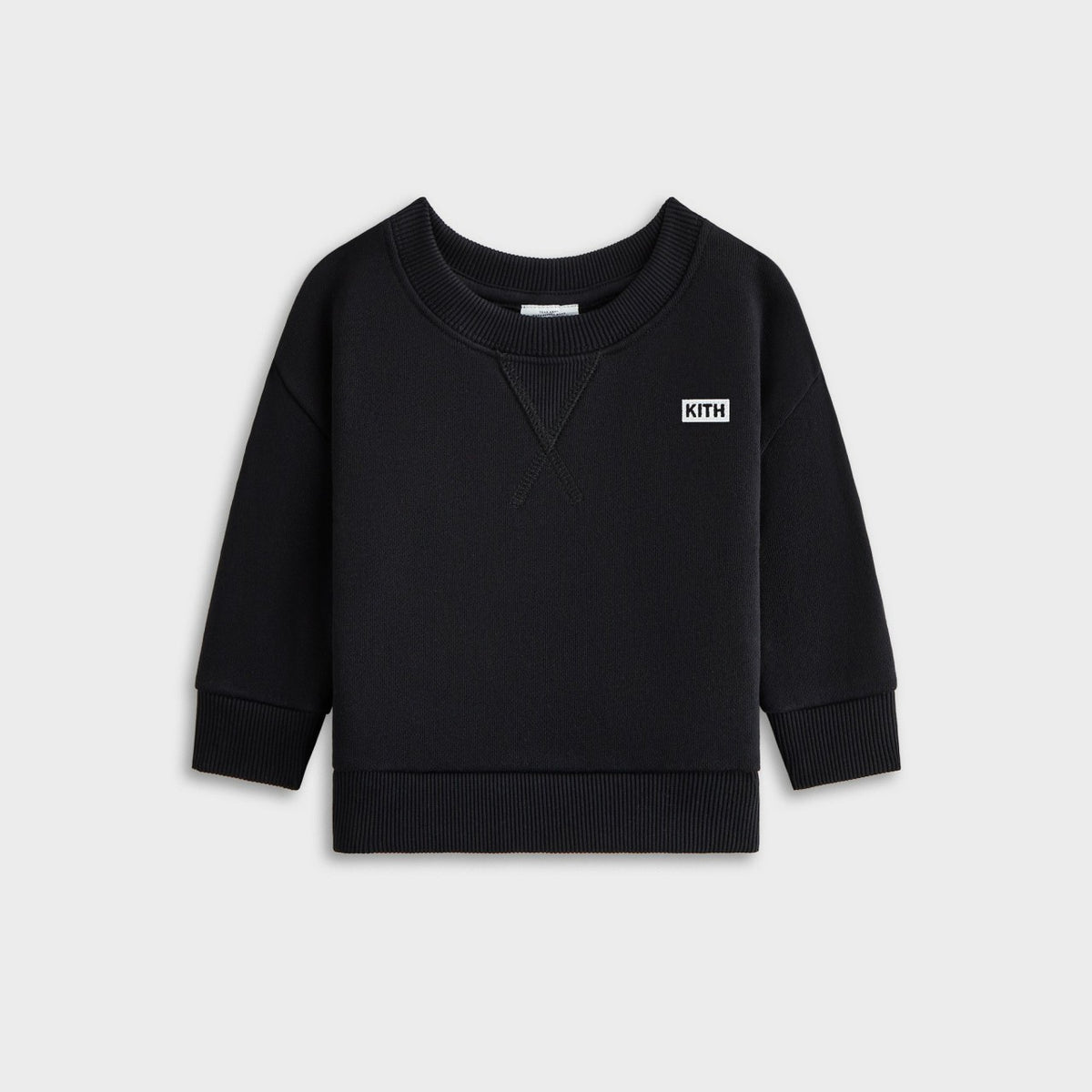 Kith Baby Long Sleeve Nelson Crew - Black | Kith Black
