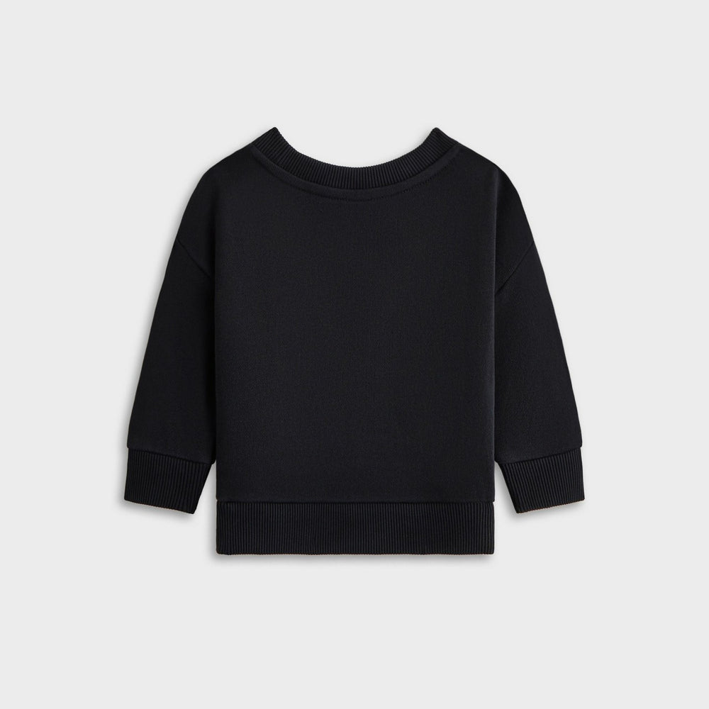 Kith Baby Long Sleeve Nelson Crew - Black | Kith Black