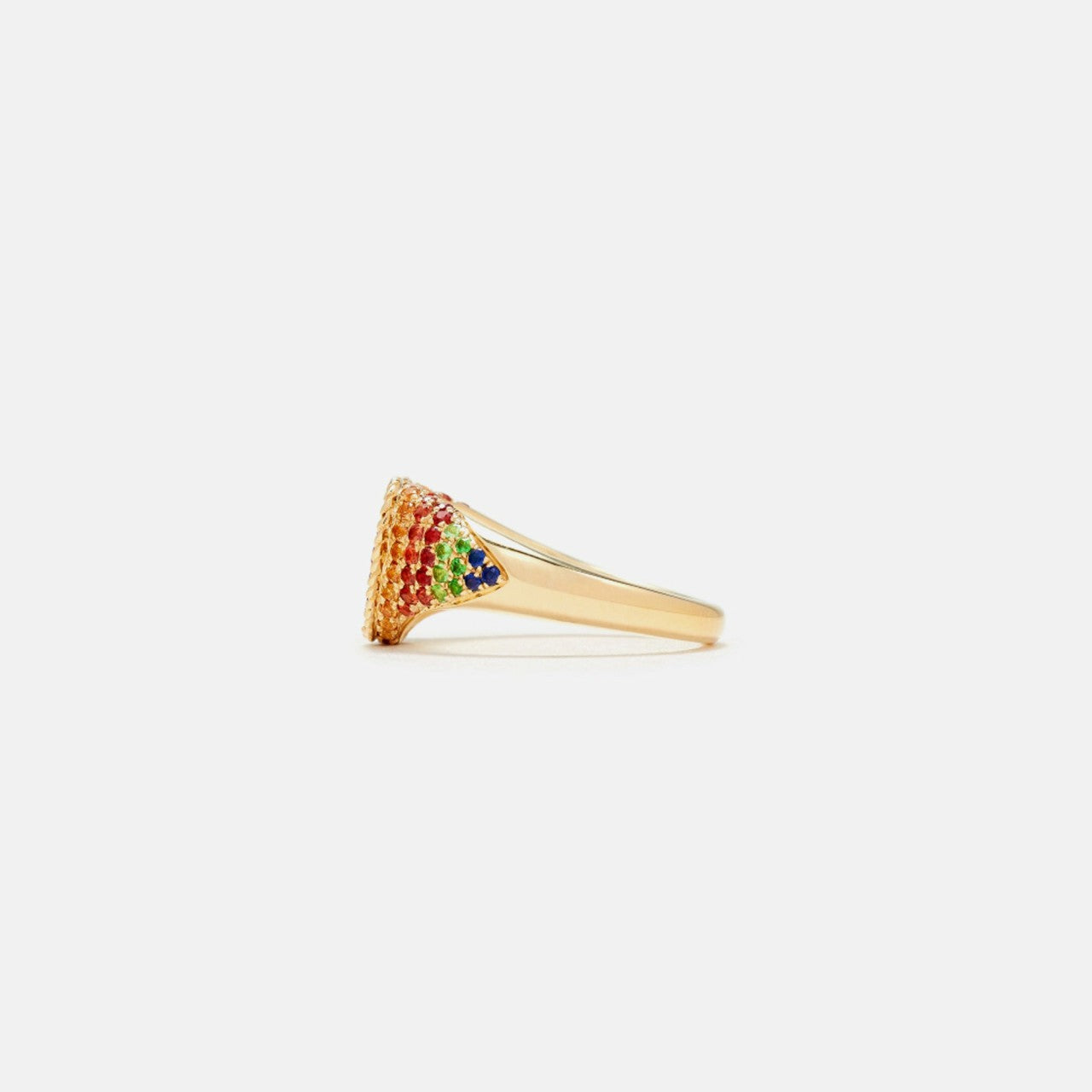 Yvonne Leon Baby Chevalier Coeur Rainbow Ring - Multi | Kith Multi