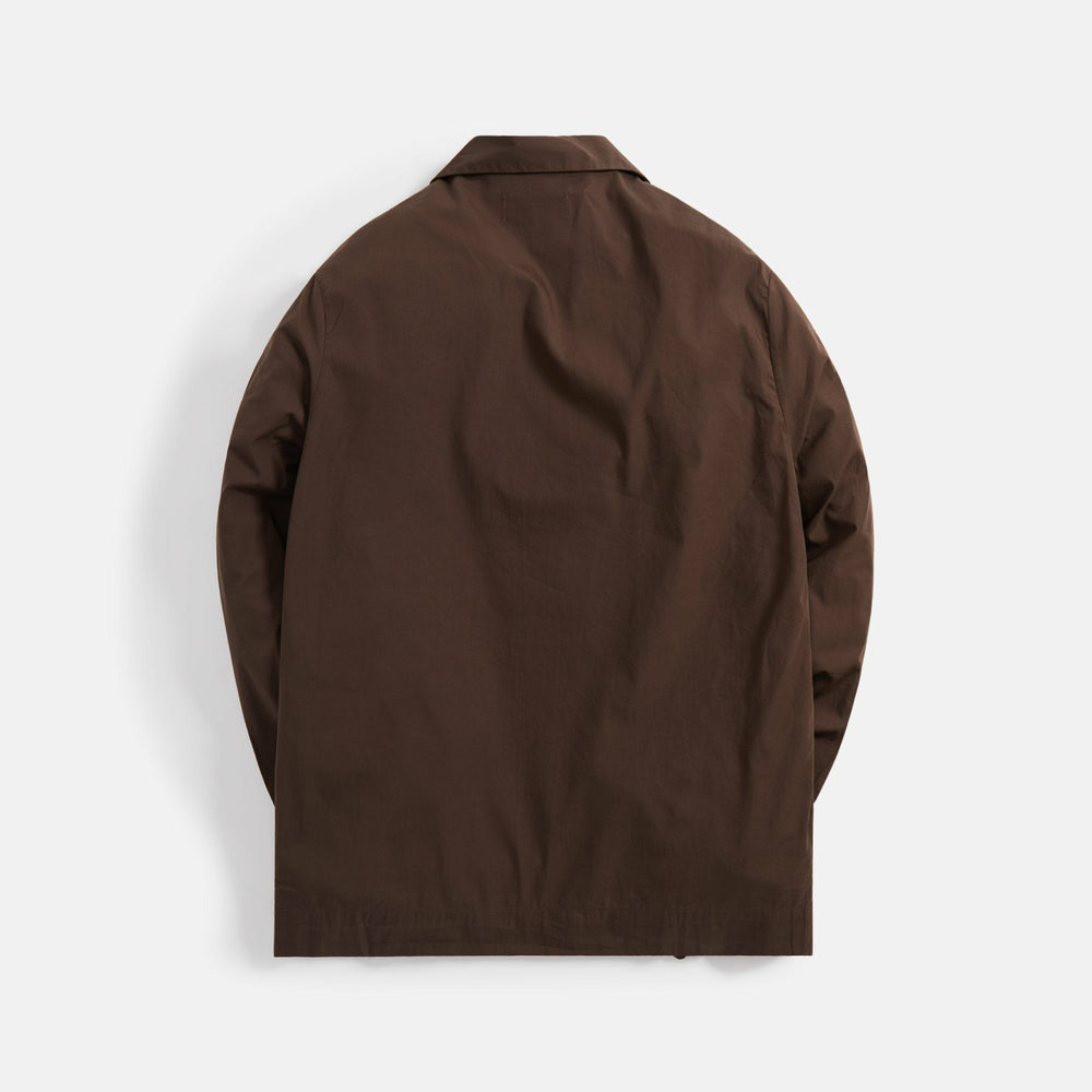 Tekla Poplin Long Sleeve Pajama Shirt - Coffee | Kith Coffee