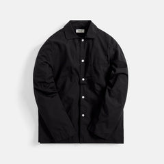 Tekla Poplin Long Sleeve Pajama Shirt - Black | Kith Black