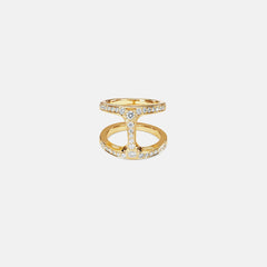 Hoorsenbuhs Dame Phantom Ring with Diamonds - 18K Yellow Gold | Kith 18K Yellow Gold