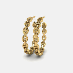 Hoorsenbuhs 33MM Hoop Earrings - 18K Yellow Gold | Kith 18K Yellow Gold