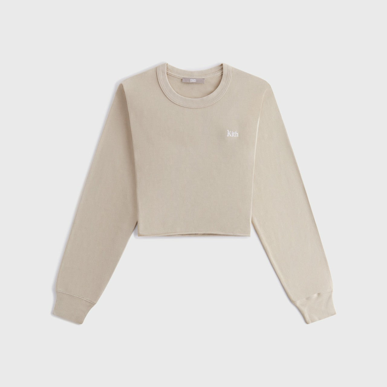 Kith Women Lucy Cropped Long Sleeve II Tee - Bare | Kith Bare