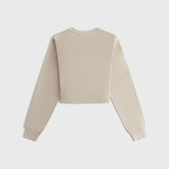 Kith Women Lucy Cropped Long Sleeve II Tee - Bare | Kith Bare