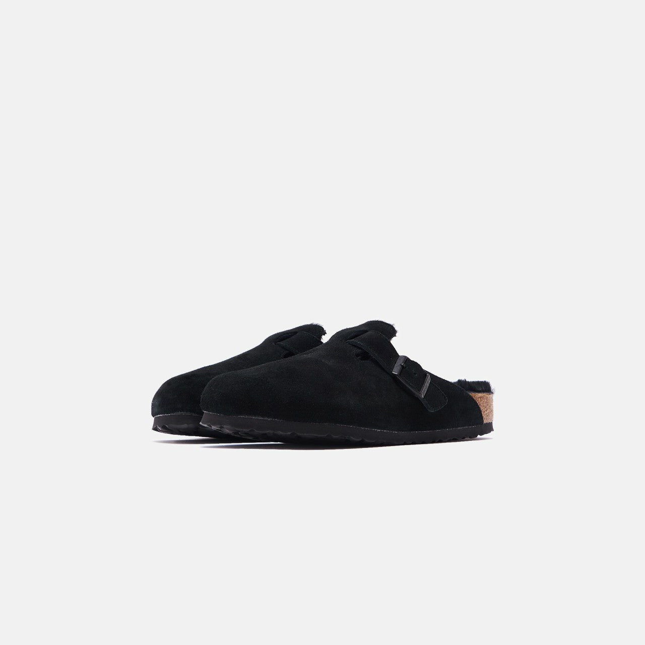 Birkenstock WMNS Boston Shearling - Black | Kith Black