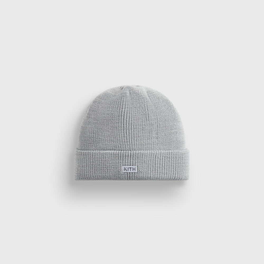 Kith Classic Beanie - Light Heather Grey | Kith Light Heather Grey